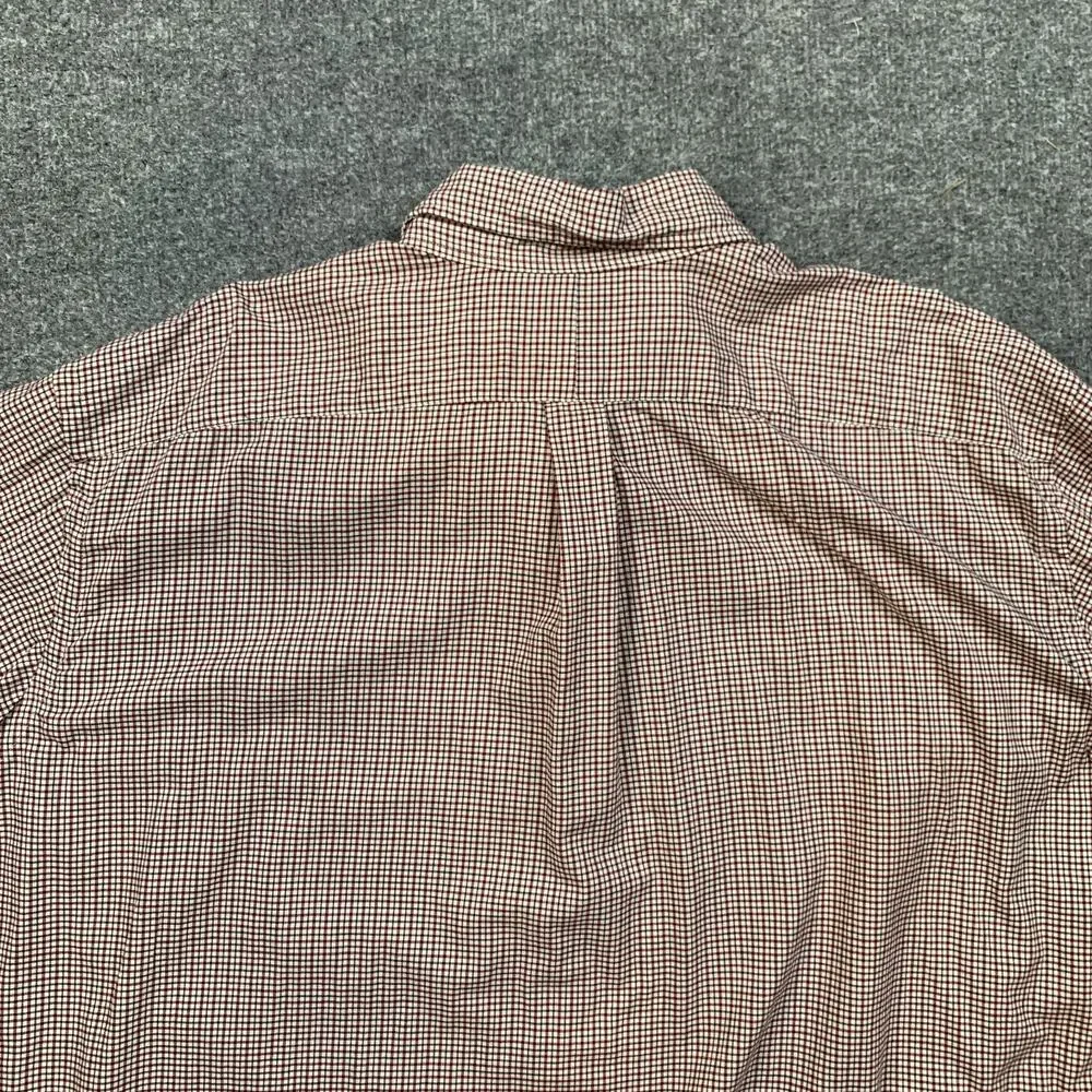 Ralph Lauren Shirt Mens 2XB Big Red White Plaid Button Down Collared Long Sleeve